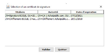 signature - achat public