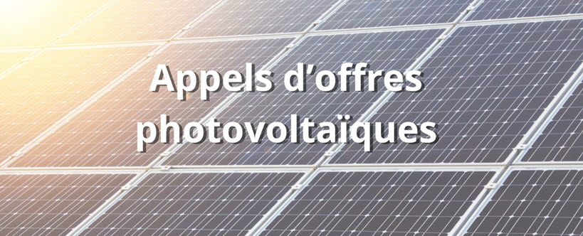 appel d'offre photovoltaïque